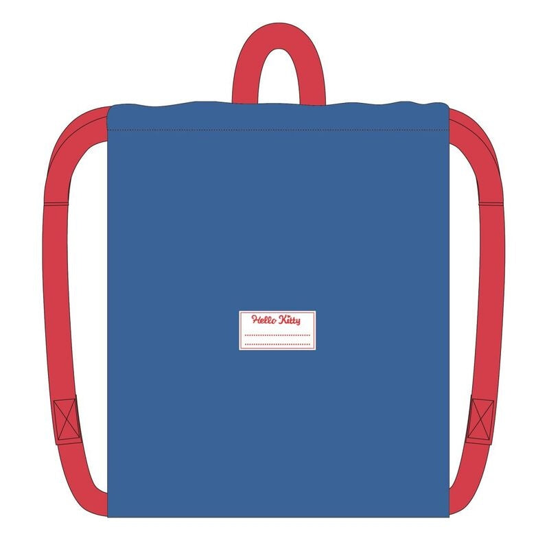 Hello Kitty Gym Bag 33cm med justerbar rem och dragkedja