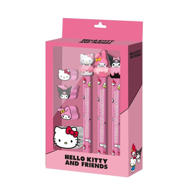 Hello Kitty brevpappersset med anteckningsböcker, pennor och klistermärken