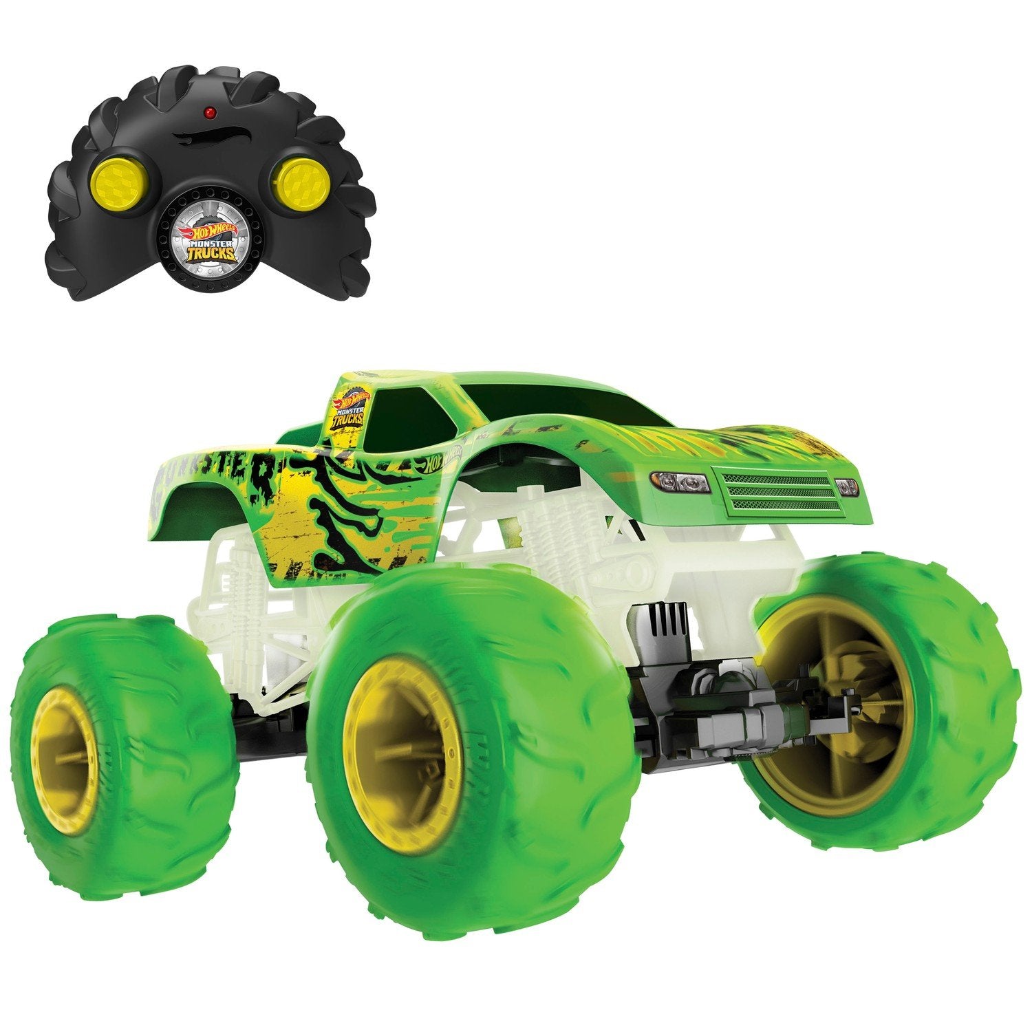 Hot Wheels Rc Gunkster Glow In The Dark