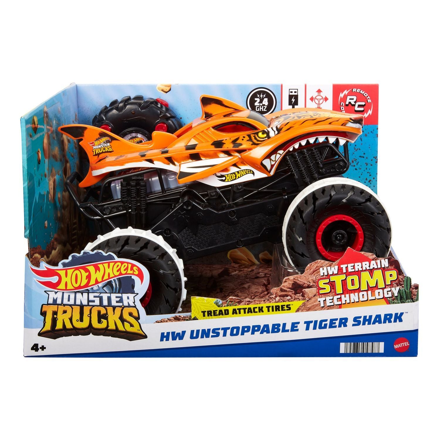 Hot Wheels Tiger Shark Monster Truck Bil