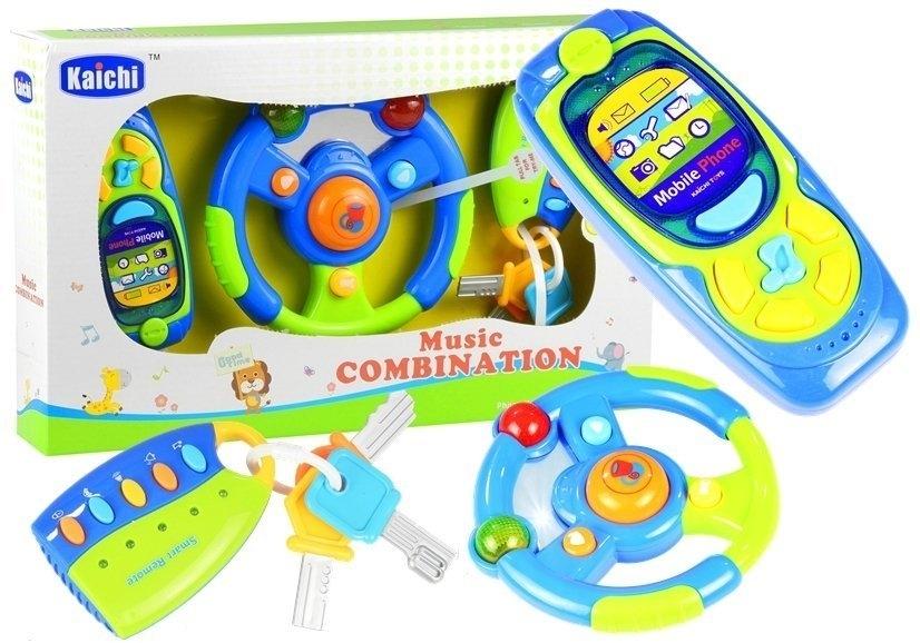 Interactive Baby Car Set: Ratt, telefon, nycklar kul!