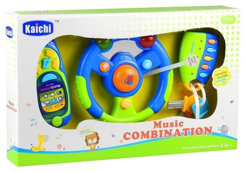 Interactive Baby Car Set: Ratt, telefon, nycklar kul!