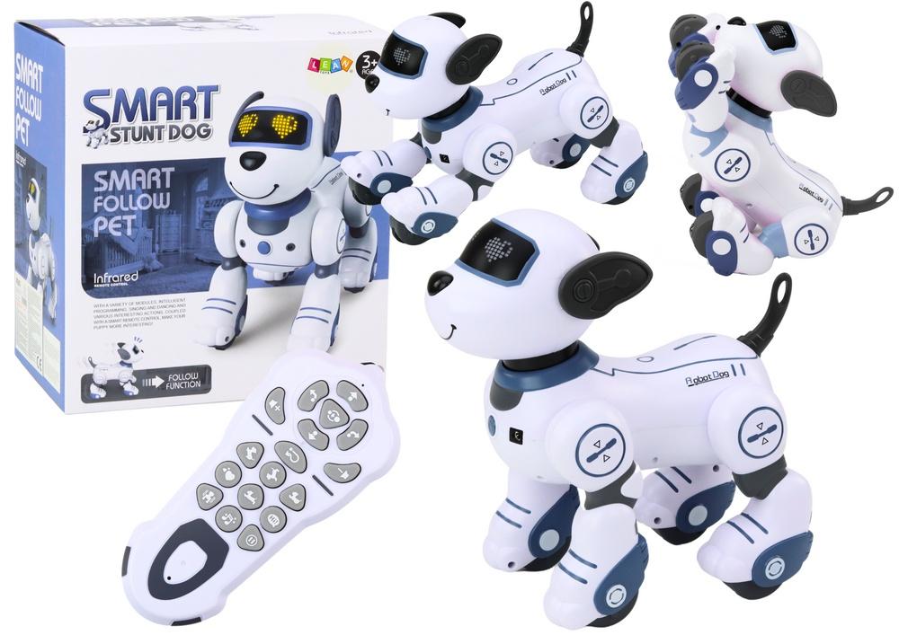 Interactive Blue Robo-Dog: Dansar, följer kommandon