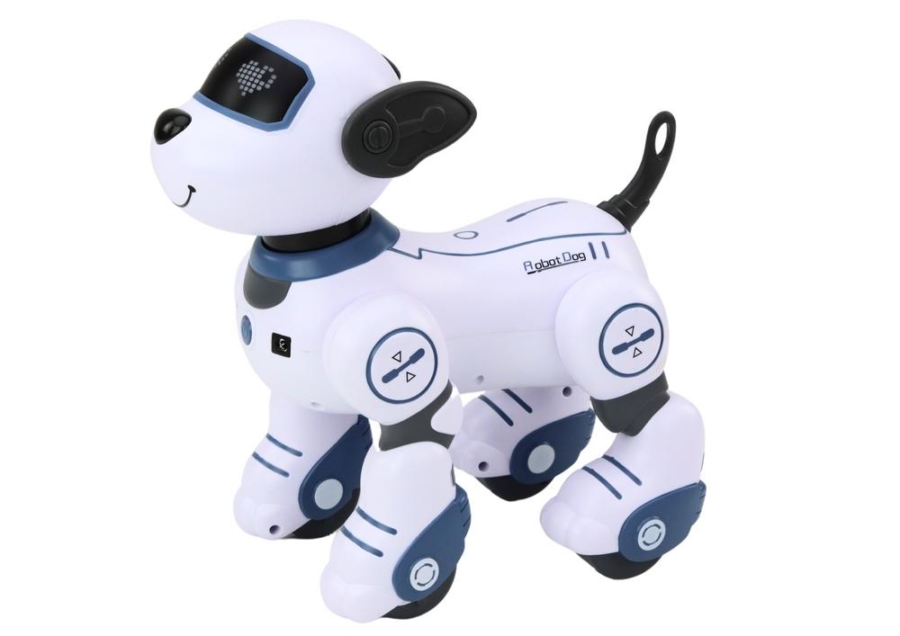 Interactive Blue Robo-Dog: Dansar, följer kommandon