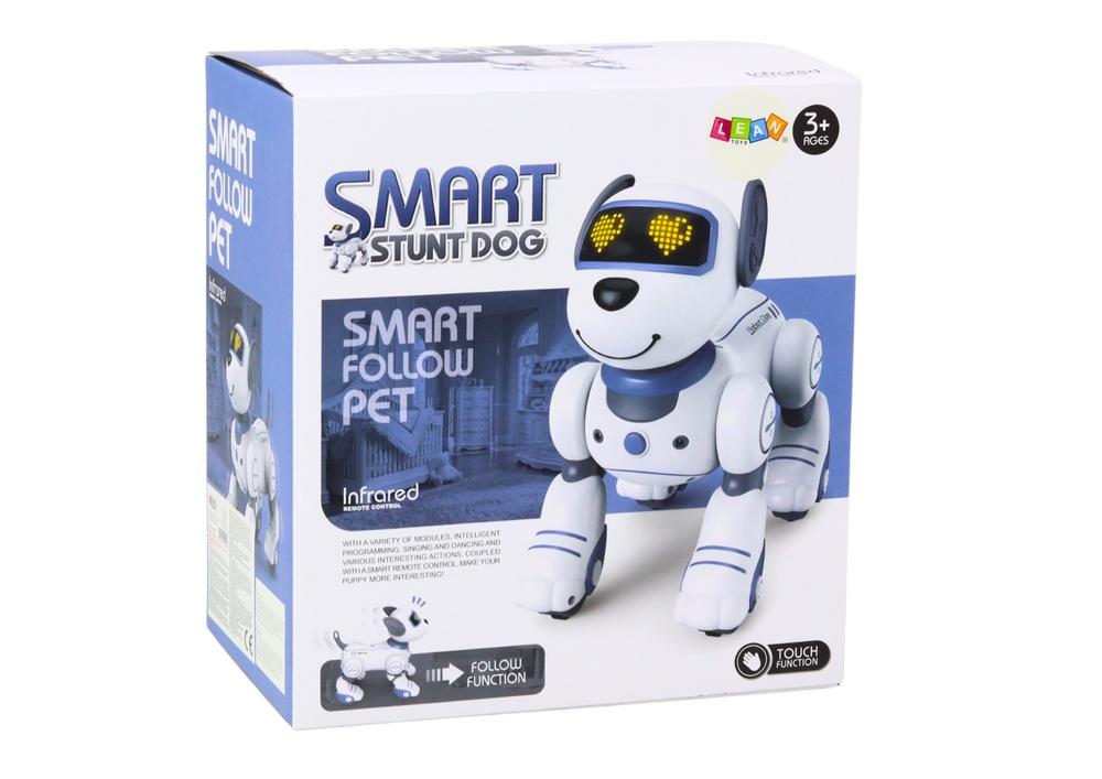 Interactive Blue Robo-Dog: Dansar, följer kommandon