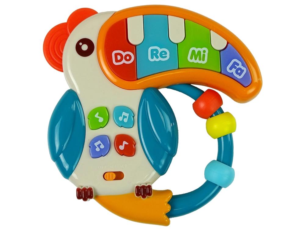 Interactive Parrot Piano: Lights, Sounds & Beads Fun