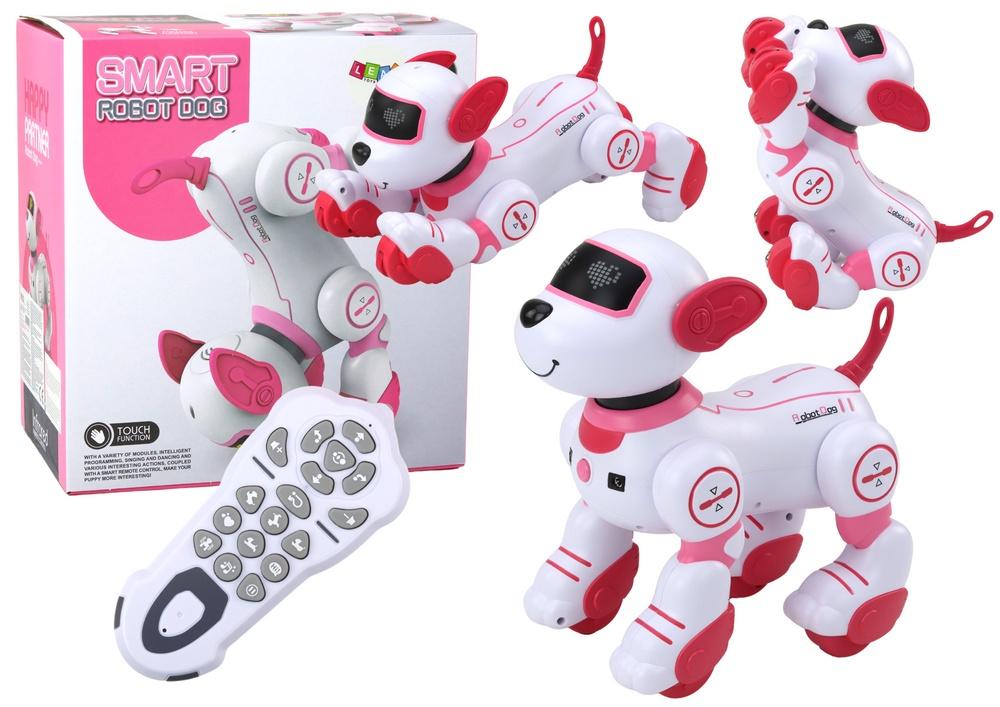 Interaktiv Pink Robo-Dog: Danser, følger kommandoer