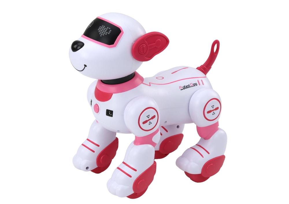 Interactive Pink Robo-Dog: Dansar, följer kommandon