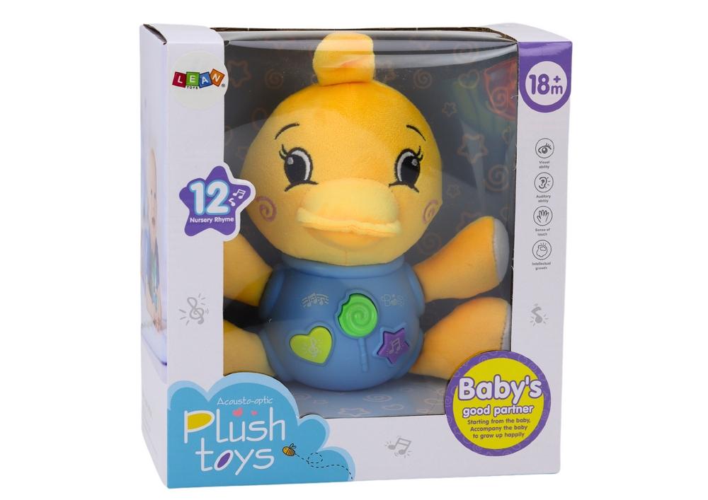 Interactive Plush Duck: Lyde, digte og melodier - 19 cm