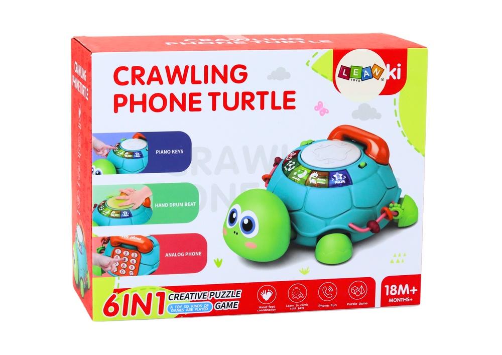 Interaktiv Turtle Phone: Lys, lyde og læring