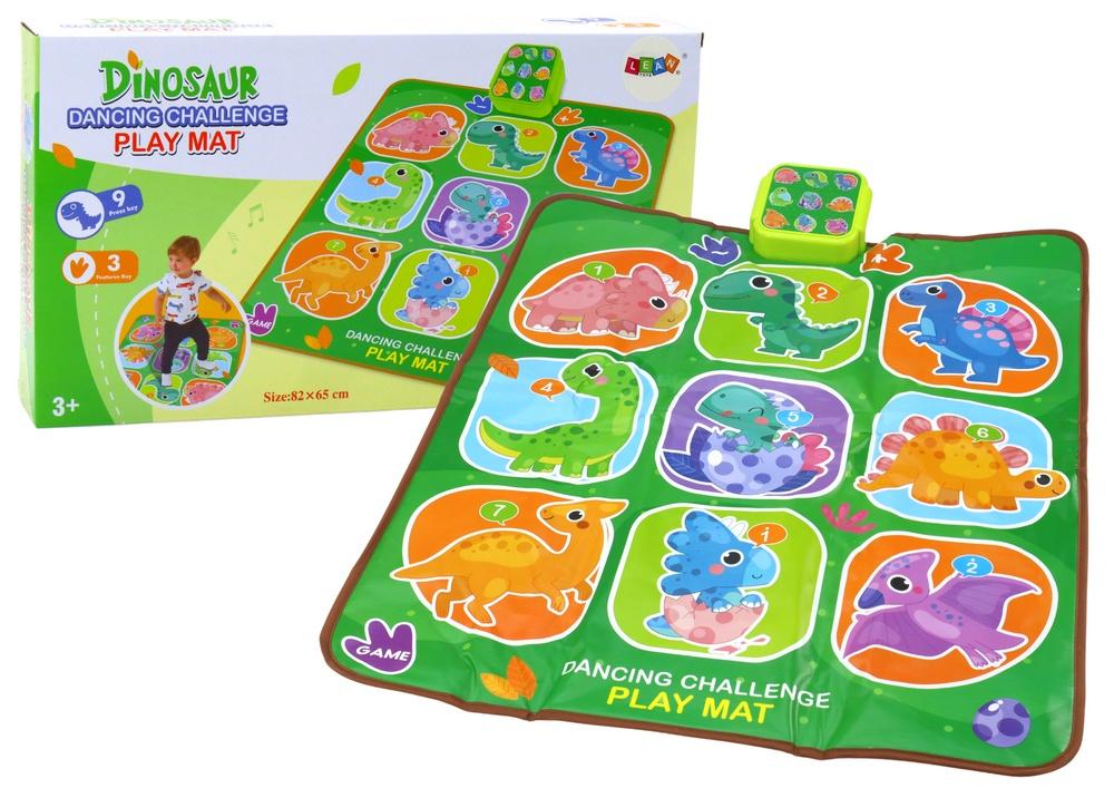 Interaktiv Dinosaur Dance Mat: 5 morsomme moduser for barn