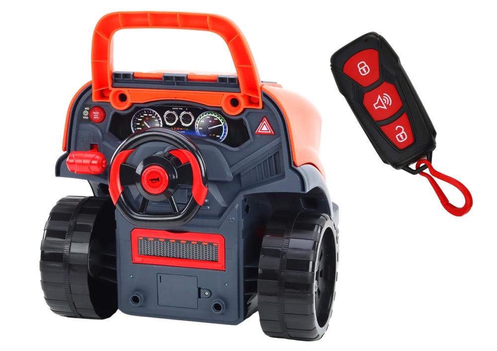 Interaktiv orange demontering av bilmotor DIY Kit för barn