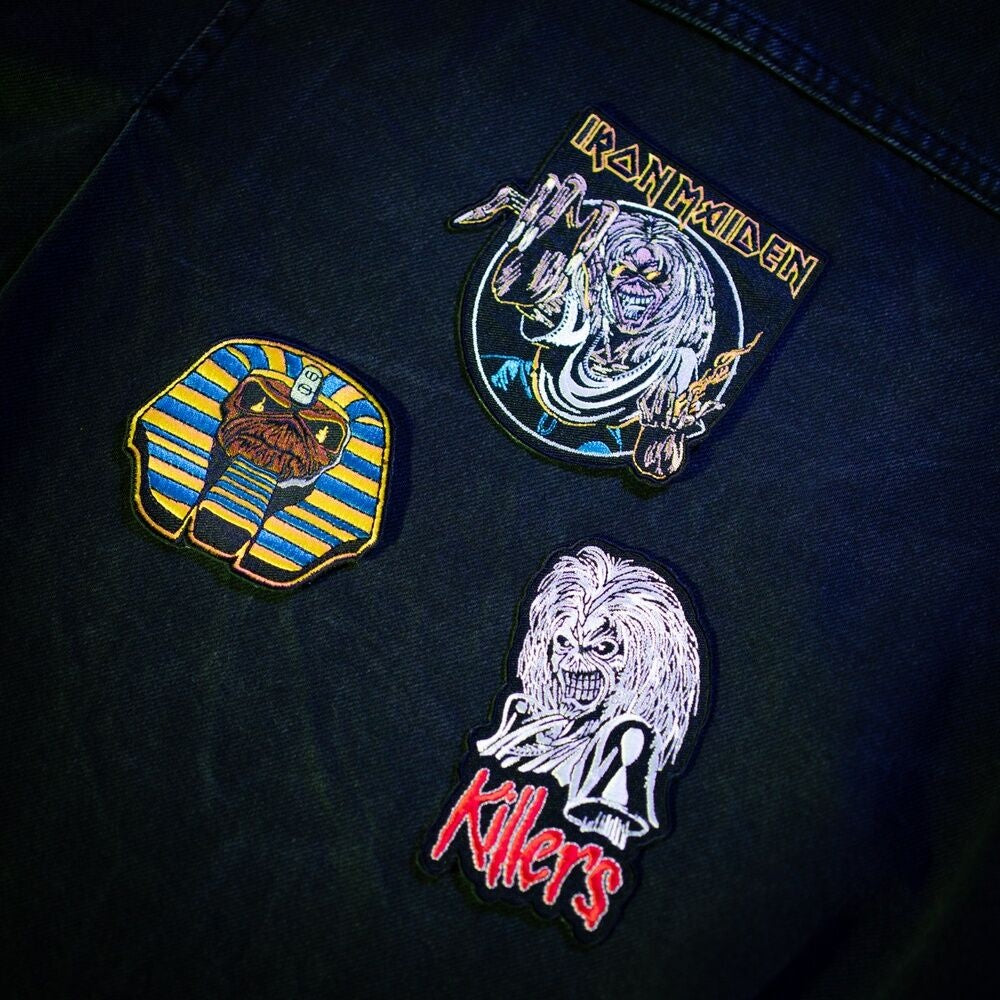 Iron Maiden 3-delad uppsättning plåster för jackor och väskor