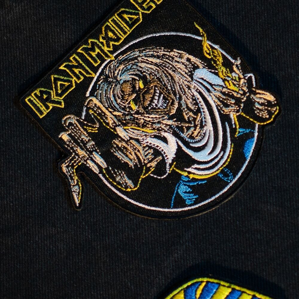 Iron Maiden 3-delad uppsättning plåster för jackor och väskor