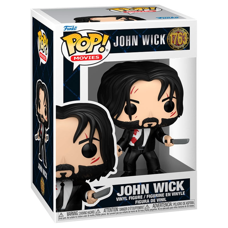 John Wick actionfigur med dubbla knivar, 6-tums samlarobjekt