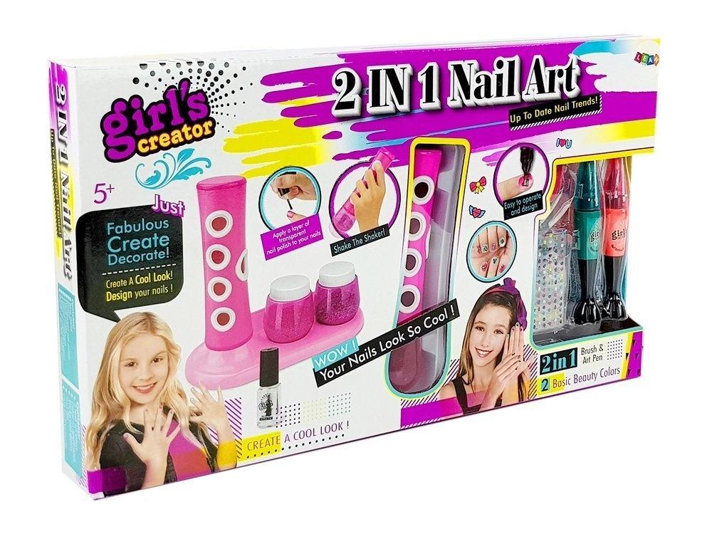 Kids Nail Art Kit: Glitter, Stickers &amp; Precision Pen Fun