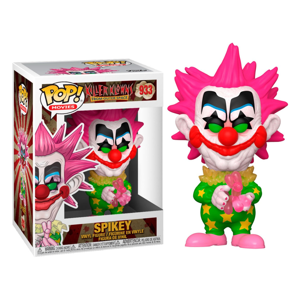 Killer Klowns från yttre rymden Spikey Figur, 6-tums samlarobjekt