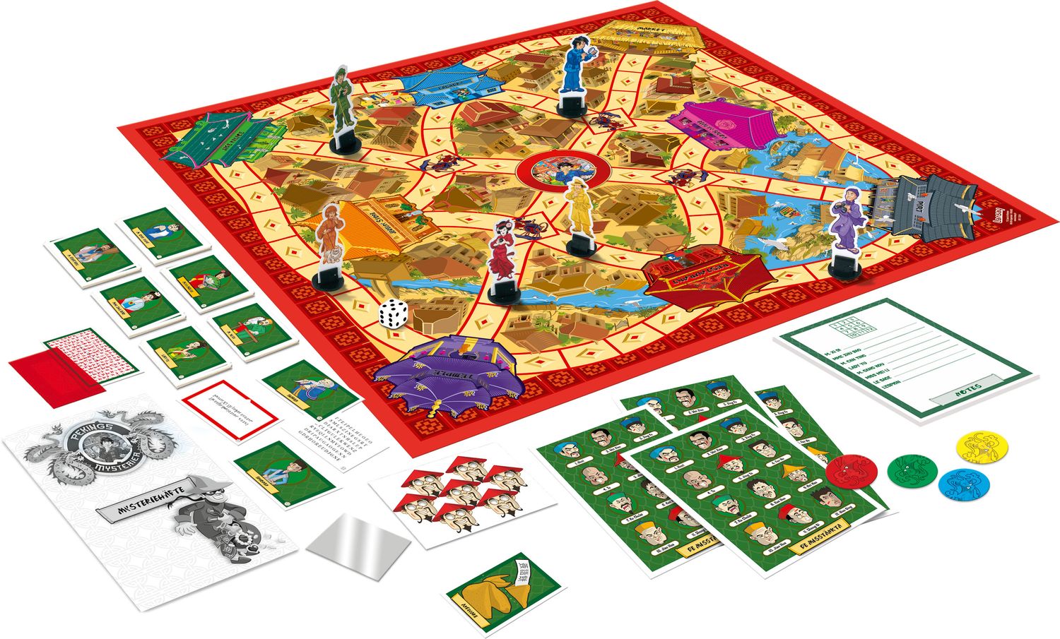 Kinesiskt detektivmysteriespel, familjespel, åldrar 8+