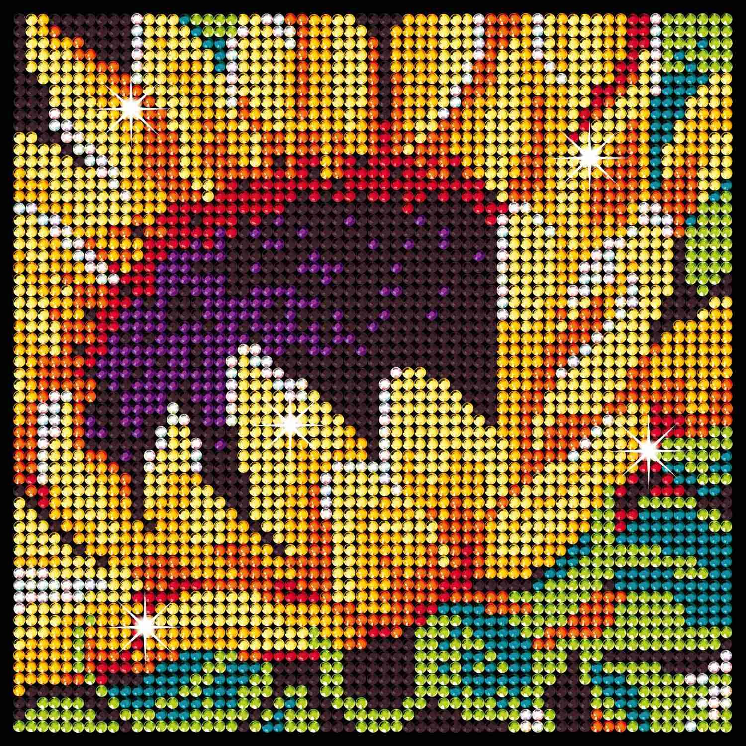 Kitfix gør-det-selv-sæt Diamond Art Sunflower