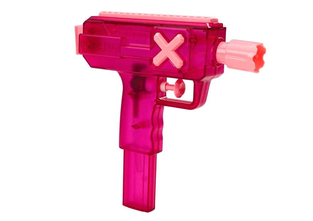 Kompakt gjennomsiktig vannpistol - blå og rosa moro!