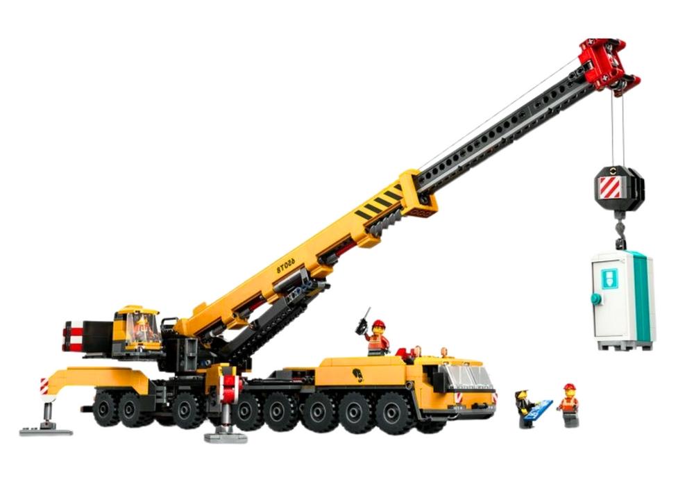 LEGO City Yellow Crane: 1116 rörliga bitar, 4 minifig