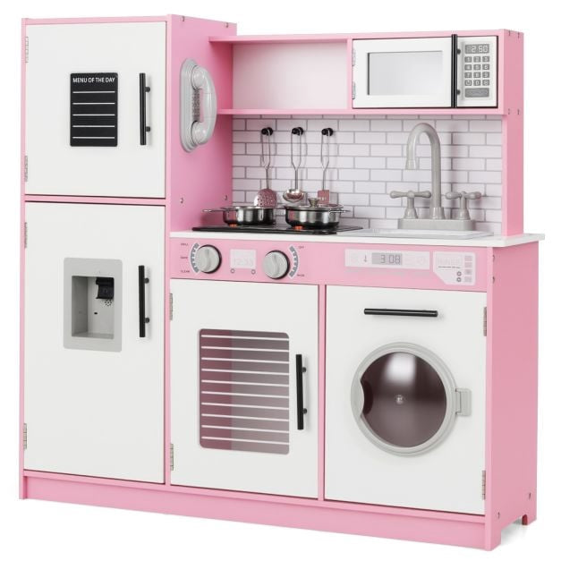 Lekkök för barn – Ugn, Tvättmaskin, Lampor, Rosa