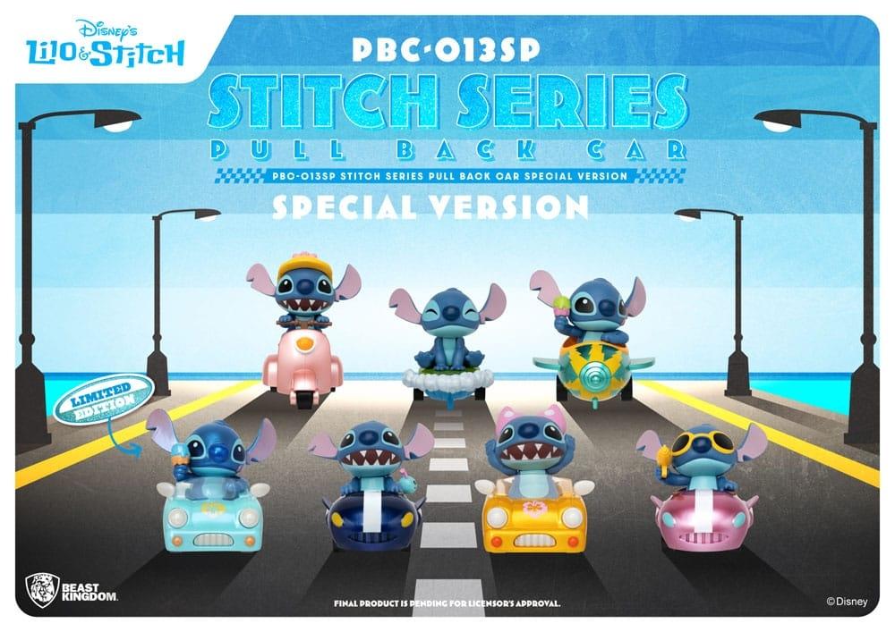 Lilo &amp; Stitch Pull Back Cars Blind Box 6-Pack Special Edition