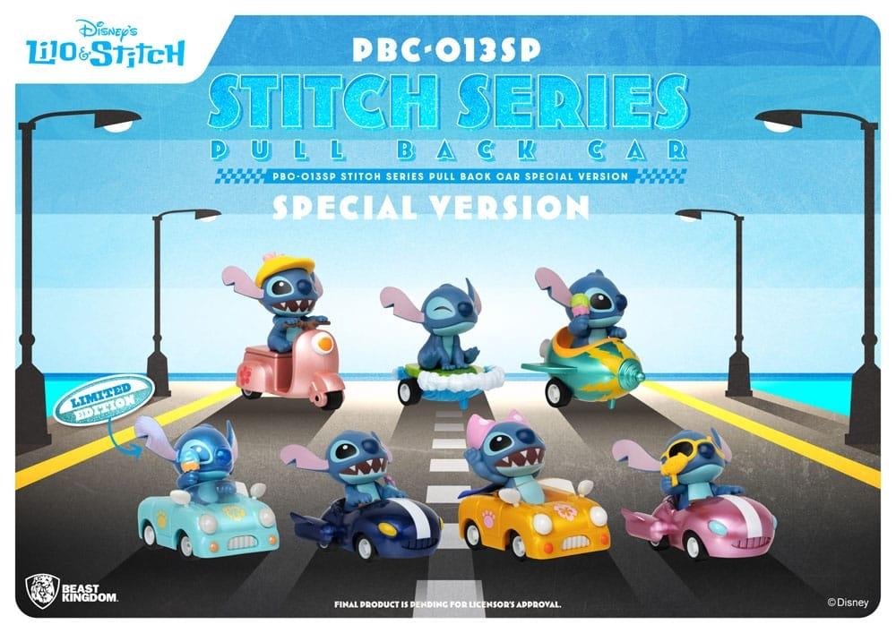 Lilo &amp; Stitch Pull Back Cars Blind Box 6-Pack Special Edition