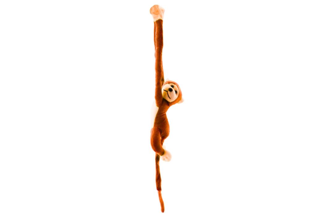 Lydaktiveret Plys Monkey Mascot - 80 cm lysebrun