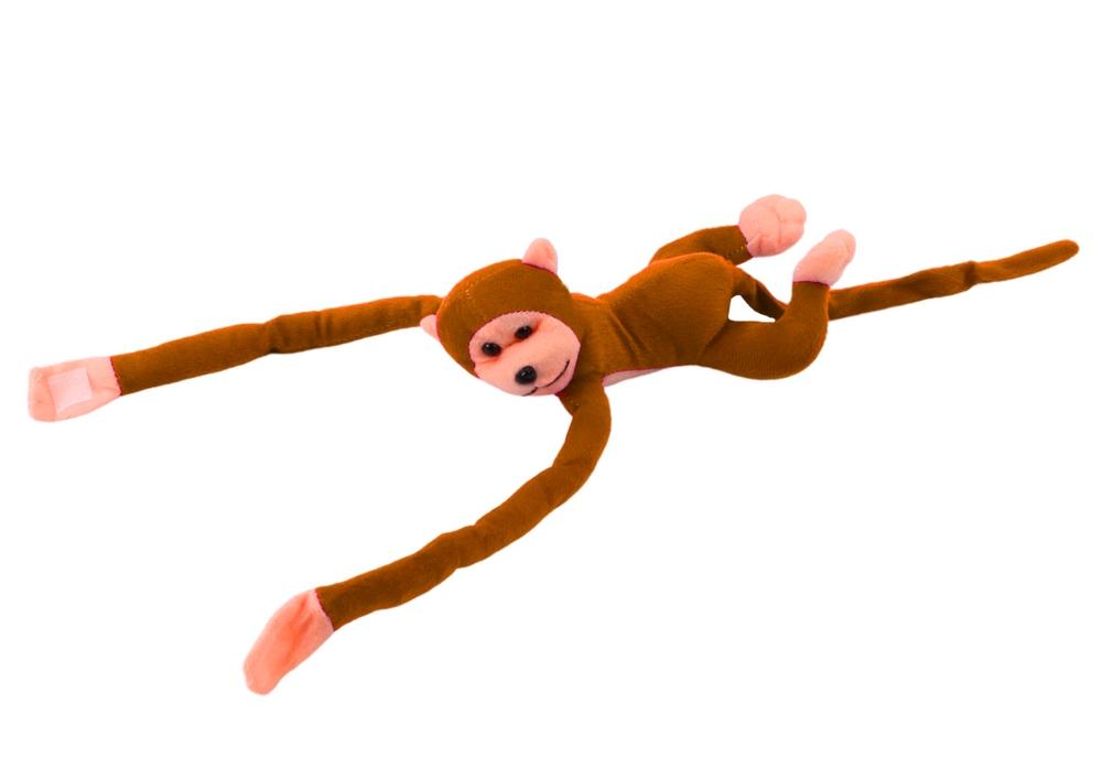 Lydaktiveret Plys Monkey Mascot - 80 cm lysebrun