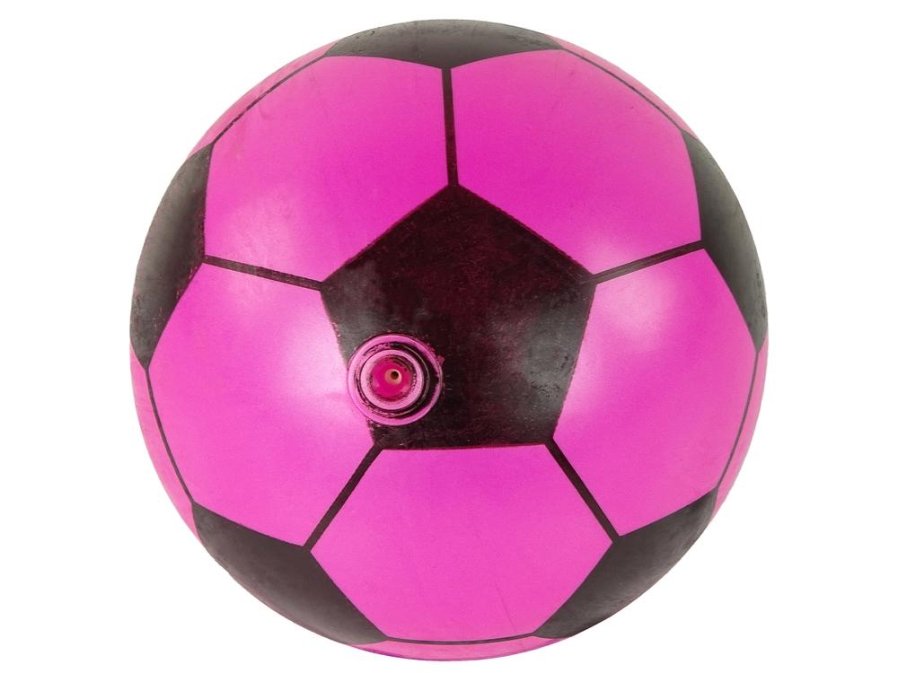 Lys pink gummifodbold - 23 cm, blød og sikker for børn