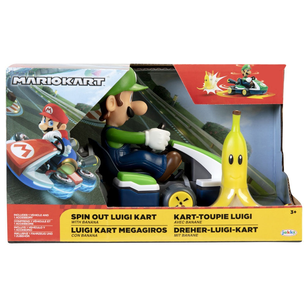 Luigi Kart Figure 6cm för Mario Kart Collectibles