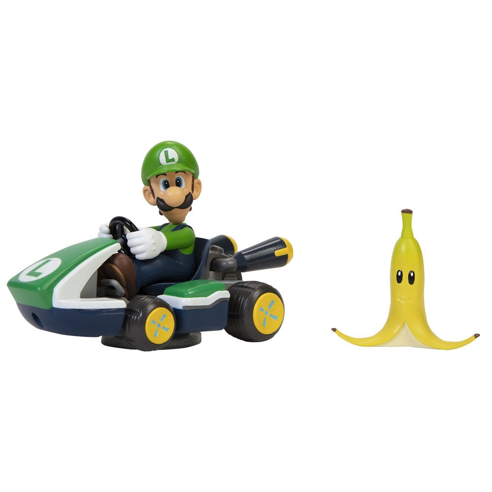 Luigi Kart Figure 6cm för Mario Kart Collectibles