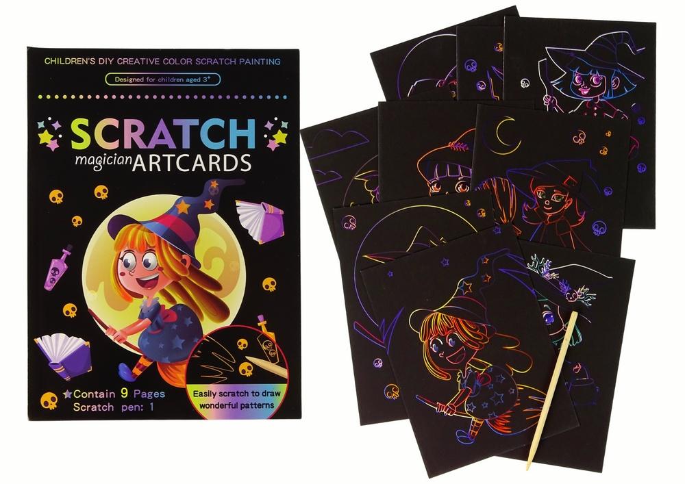 Magic Scratch Book for Kids: Reveal Colorful Witch Scenes