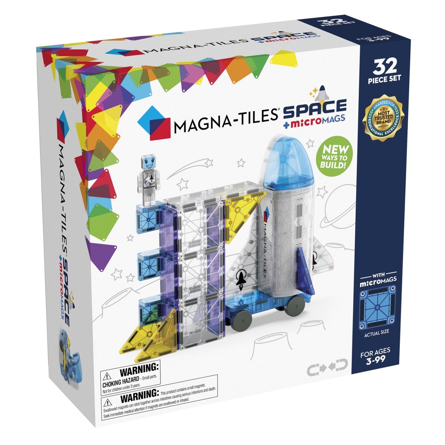 Magna-Tiles Space Micromags Set 32 st