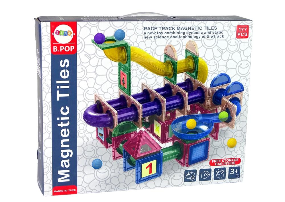 Magnetic Ball Race Track: Creative Fun med 177 bitar