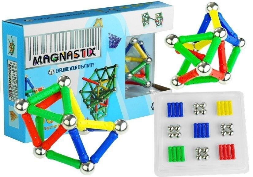 Magnetisk byggset i 60 delar för kreativa barn och vuxna