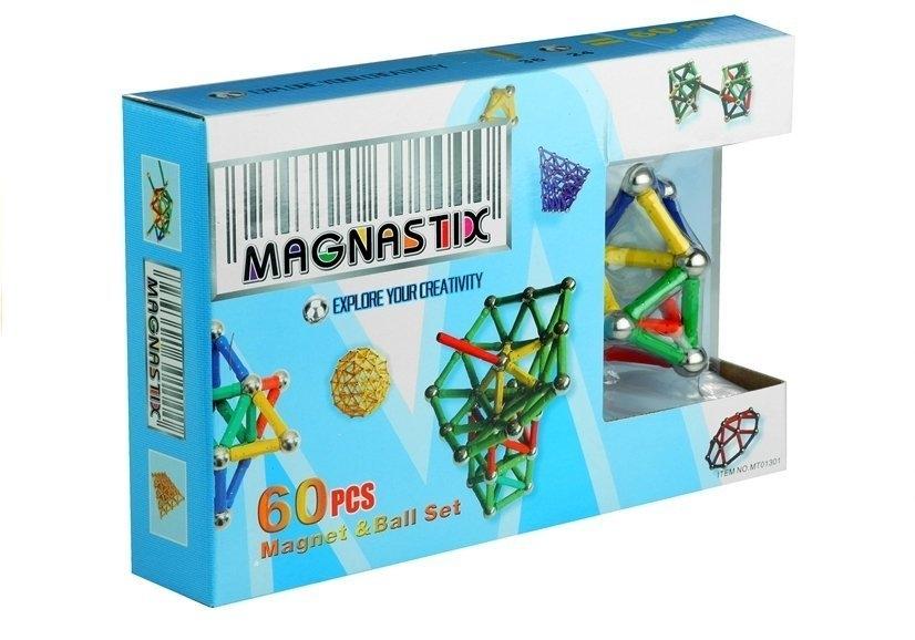 Magnetisk byggset i 60 delar för kreativa barn och vuxna