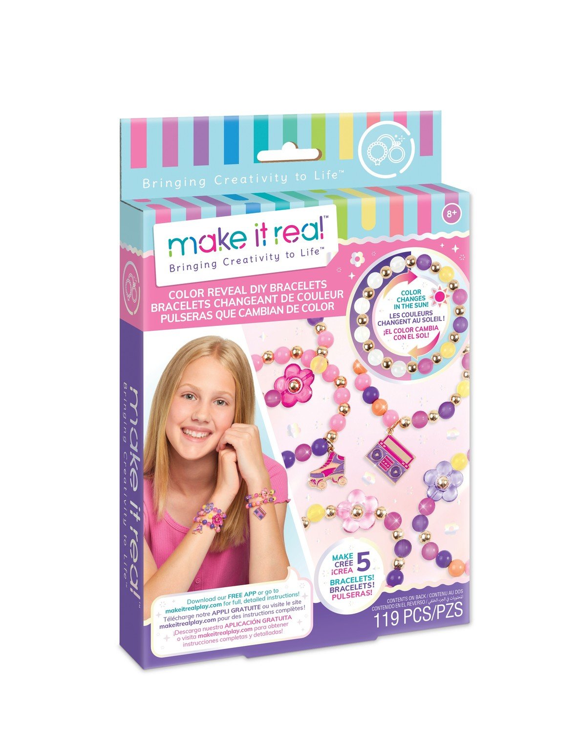 Make It Real Color Reveal DIY armbånd