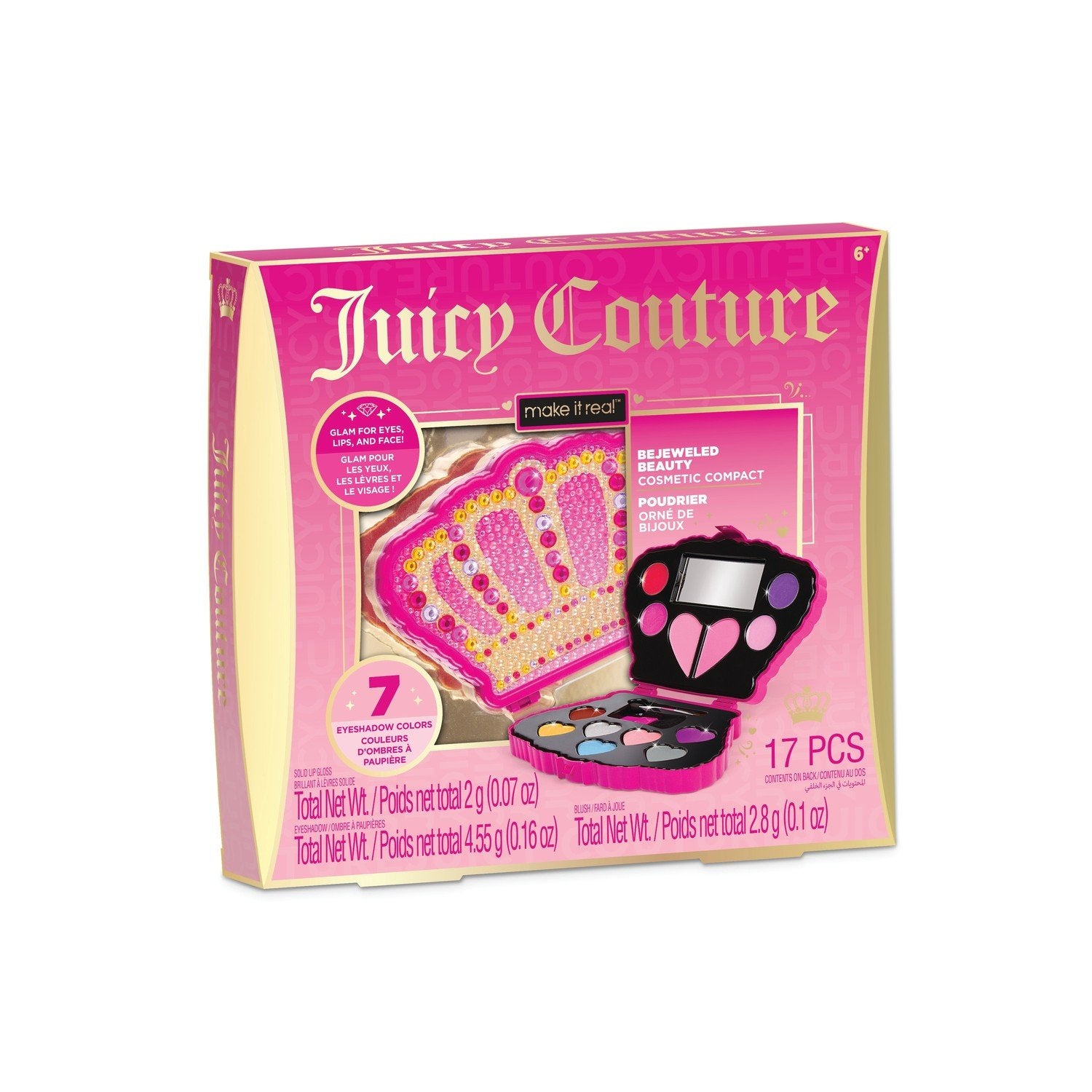 Make It Real Juicy Couture Bejeweled Beauty Cosmetic Compact