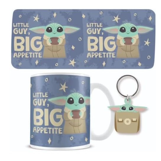 Mandalorian Grogu mugg och nyckelring set för fans