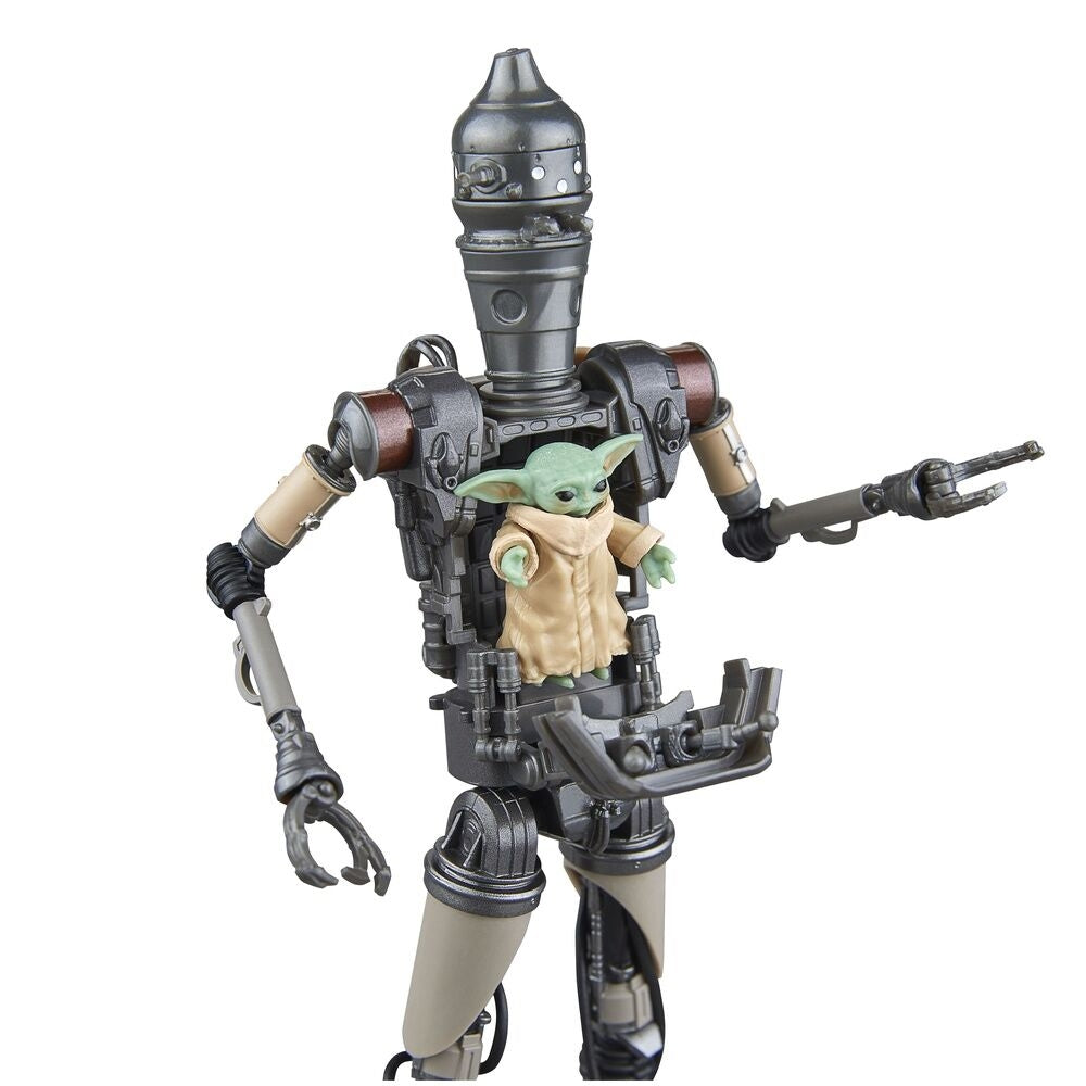 Mandalorian IG-12 & Grogu actionfigurer, 15 cm lång