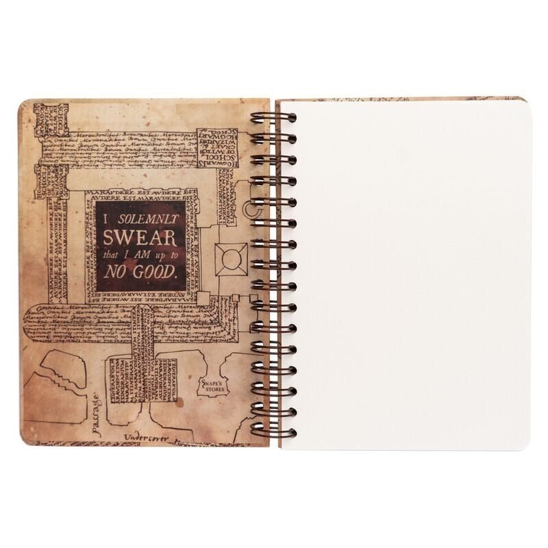 Marauders Map A5 Notebook för Harry Potter-fans