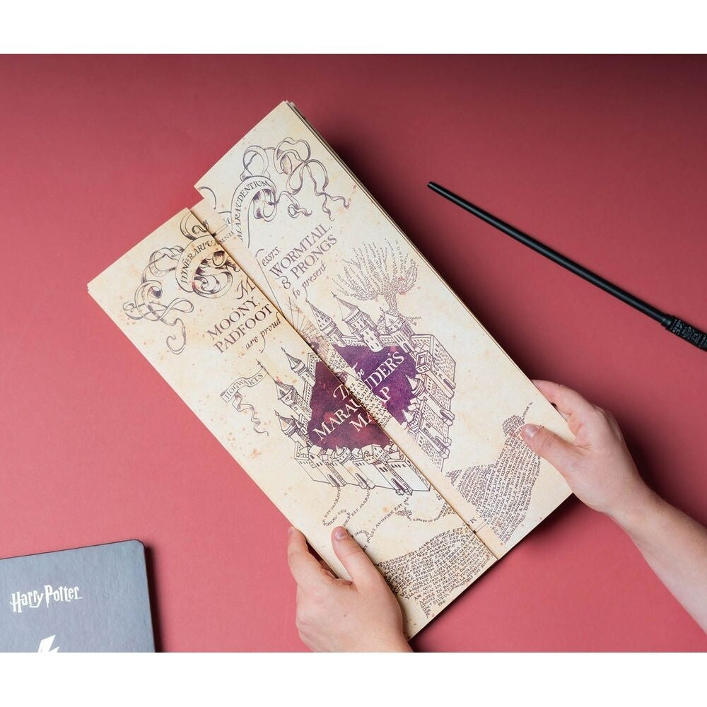Marauders karta för Harry Potter-fans, detaljerad design, samlarobjekt