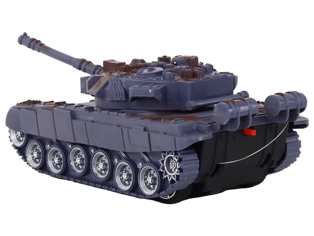 Marinblå R/C Tank 1:18 - Ljus, ljud, 27MHz kontroll