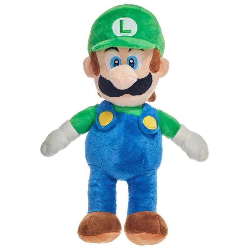 Mario Bros Luigi blødt plys legetøj 38 cm