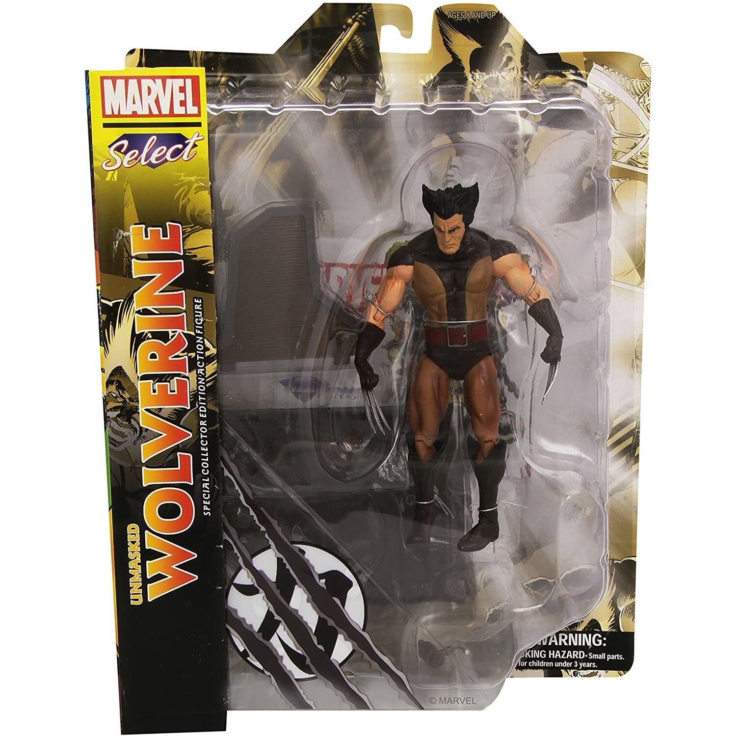 Marvel Select Wolverine Unmask figur 18 cm