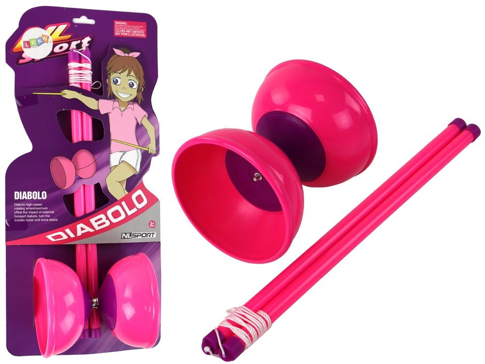 Master Jonglering med Pink Diabolo Arcade Game - 13,5x11,5 cm