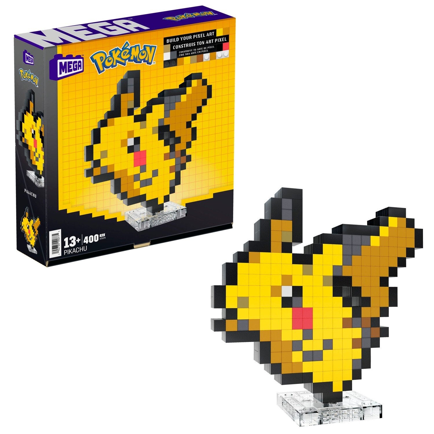 Mega Pokemon Pixel Art Pikachu