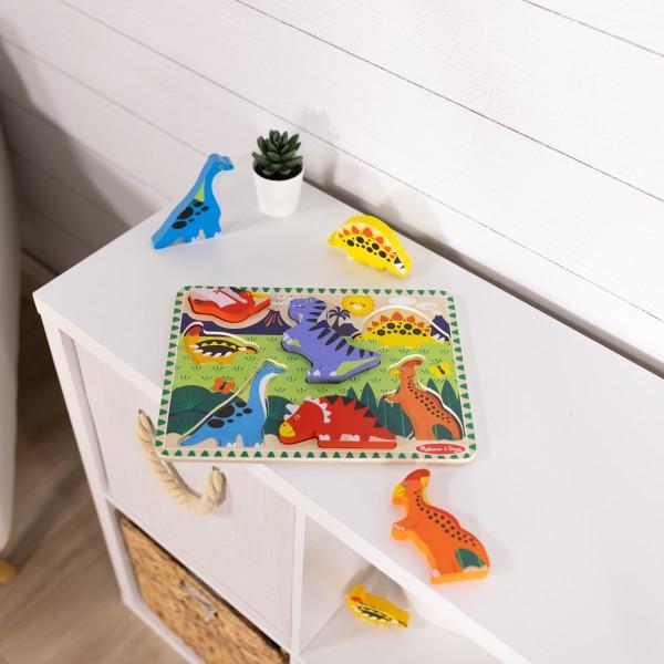 Melissa &amp; Doug Dinosaurs Chunky Puslespil